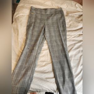 Gray plaid trousers
